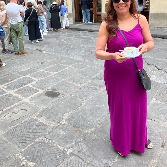 GAP Vibrant fuschia Purple Maxi Dress small - Picture 6 of 6